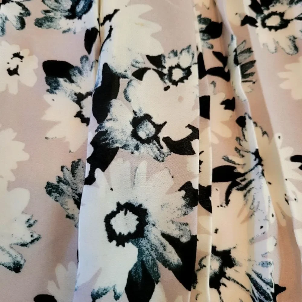 EC BANANA REPUBLIC PLEATED FLORAL SKIRT SZ.8